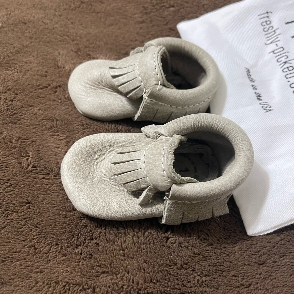 These ate the cutest. Baby shoe Freshly picked.